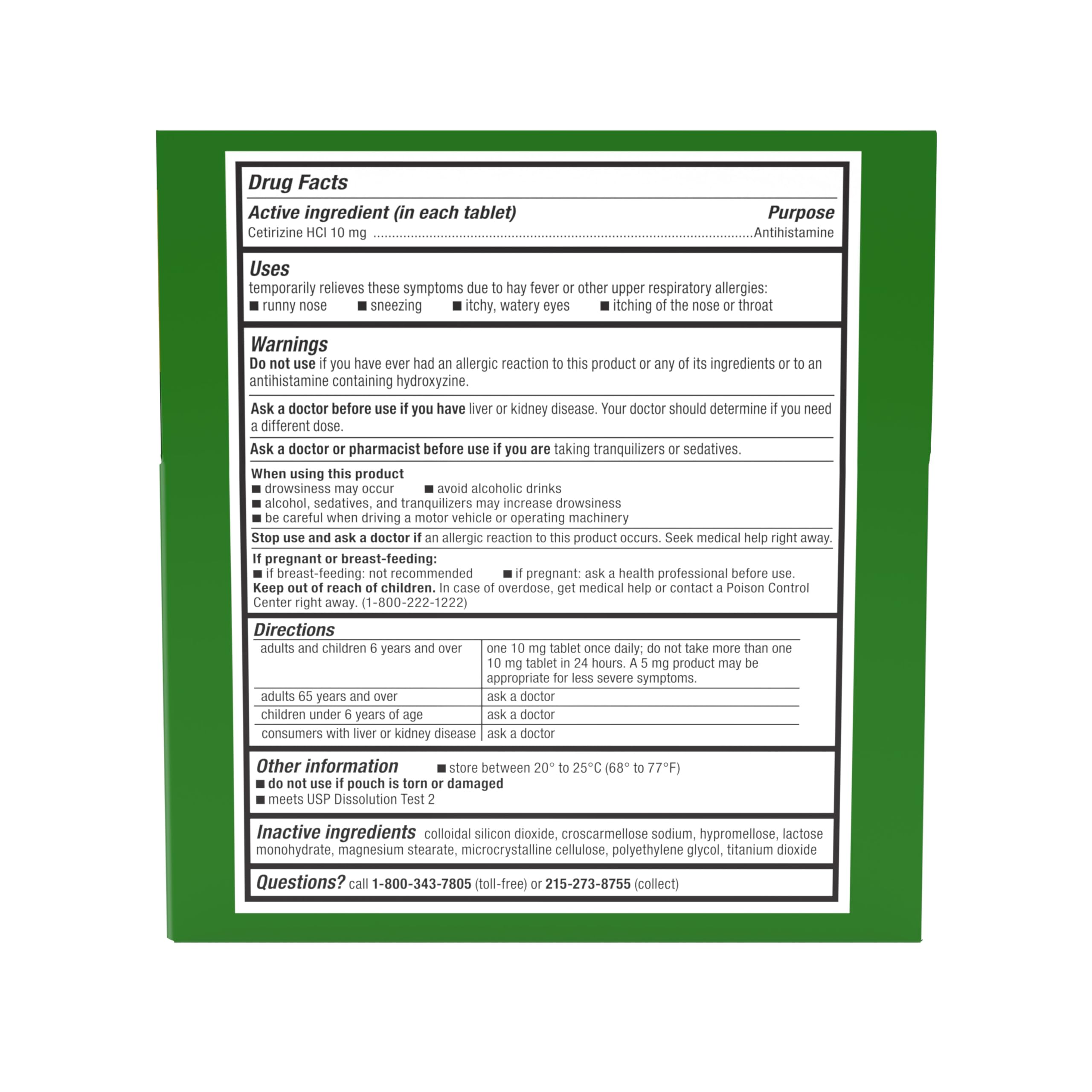 Zyrtec 24 Hour Allergy Relief Tablets | Cetirizine HCl for Indoor & Outdoor Allergies