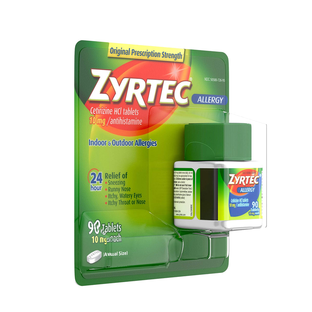 Zyrtec 24 Hour Allergy Relief Tablets - 10mg, 90 Count