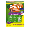 Zyrtec Children's Dye-Free Grape Chewables — 24 Hour Allergy Relief, 10 mg Cetirizine, 48 ct